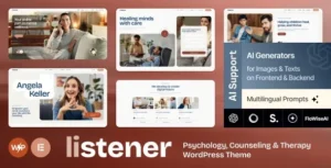 Free Download Listener - Psychology, Counseling & Therapy WordPress Theme 1.2.0 [Latest Version]