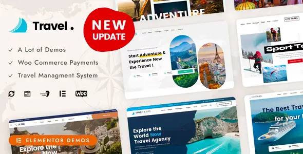 Free Download Love Travel Creative Travel Agency WordPress Theme 6.6 [Latest Version]