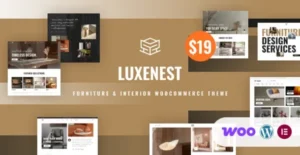 Free Download LuxeNest - Furniture & Interior WooCommerce WordPress Theme 1.0.0 [Latest Version]