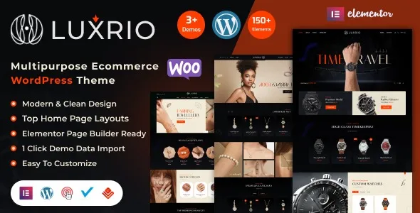 Free Download Luxrio – eCommerce Jewellery WordPress Theme 1.0.1 [Latest Version]