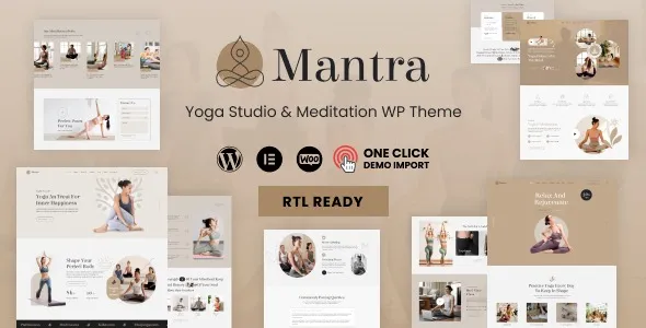 Free Download Mantra – Yoga Fitness WordPress Theme 1.0.8 [Latest Version]
