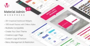 Free Download Material – White Label WordPress Admin Theme 8.6 [Latest Version]