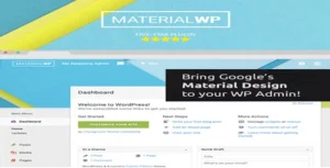 Free Download Material WP Material Design Dashboard Theme 1.0.6 [Latest Version]