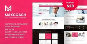 Free Download Maxcoach - Business Consulting WordPress Theme 2.1 [Latest Version]