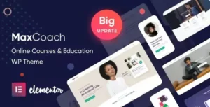 Free Download MaxCoach Online Courses & Education WP Theme 3.3.2 [Latest Version]