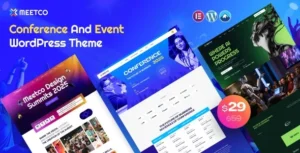 Free Download Meetco – Event & Conference WordPress Theme 1.0.0 [Latest Version]