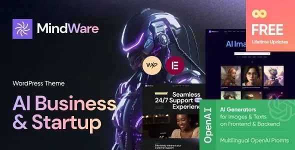 Free Download MindWare – AI Startup, AI App & Machine Learning WordPress Theme 1.3.0 [Latest Version]
