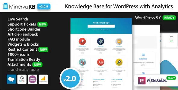 Free Download MinervaKB Knowledge Base for WordPress with Analytics 2.0.9 [Latest Version]