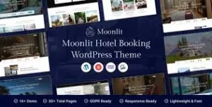 Free Download Moonlit - Hotel Booking WordPress Theme 1.2.1 [Latest Version]