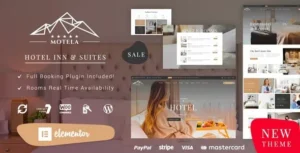 Free Download Motela - Hotel WordPress Theme 2.0 [Latest Version]