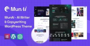 Free Download MunAi – AI Writer & Copywriting WordPress Theme 1.0.2 [Latest Version]
