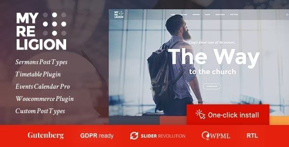 Free Download My Religion – Dedicated Church WordPress Theme with Events, Sermons and Donations 1.4.8 [Latest Version]