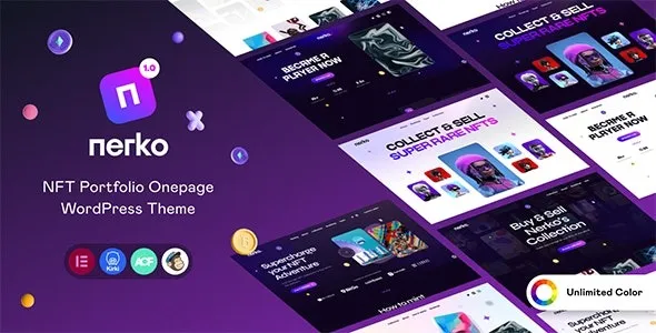 Free Download Nerko – NFT Portfolio WordPress Theme 1.4 [Latest Version]