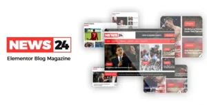 Free Download News24 – Elementor Blog Magazine Theme 1.0.4 [Latest Version]