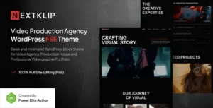 Free Download Nextklip - Video Production Agency Gutenverse FSE WordPress Block Theme 1.0.0 [Latest Version]
