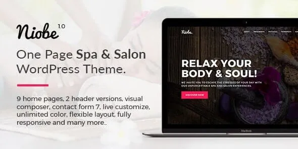 Free Download Niobe– Spa & Salon WordPress Theme 1.2.8 [Latest Version]