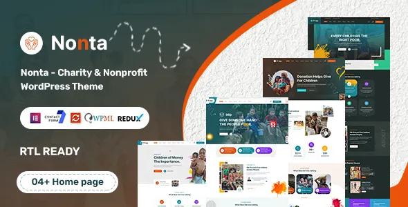 Free Download Nonta – Nonprofit & Charity WordPress Theme 1.0 [Latest Version]