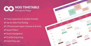 Free Download Noo Timetable Responsive Calendar 2.2.0 [Latest Version]