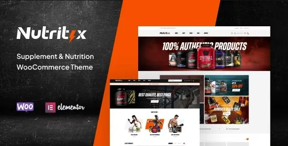 Free Download Nutritix – Supplement & Nutrition WooCommerce Theme 1.2.6 [Latest Version]