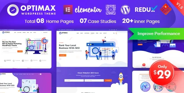 Free Download Optimax – SEO & Marketing WordPress Theme 2.0.5 [Latest Version]