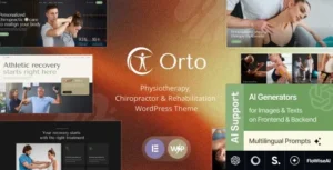Free Download Ortho – Physiotherapy, Chiropractor & Rehabilitation WordPress Theme 1.6.0 [Latest Version]