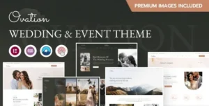 Free Download Ovation - Wedding & Event Photography WordPress Theme 1.0.4 [Latest Version]