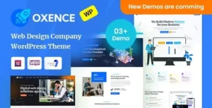 Free Download Oxence – Web Design Agency Elementor WordPress Theme 1.3.2 [Latest Version]