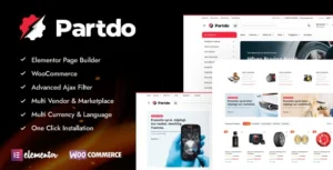Free Download Partdo - Auto Parts and Tools Shop WooCommerce Theme 1.4.8 [Latest Version]