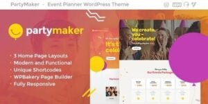 Free Download PartyMaker – Event Planner & Wedding Agency WordPress Theme 1.1.15 [Latest Version]