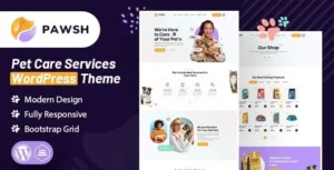 Free Download Pawsh Pet Care Services WordPress Theme 1.1 [Latest Version]