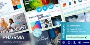Free Download Pharma – Laboratory & Science Research WordPress Theme 1.6.0 [Latest Version]