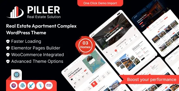 Free Download Piller – Real Estate WordPress Theme 1.0.0 [Latest Version]