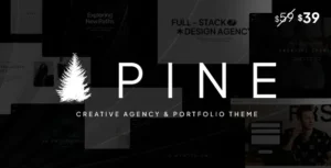 Free Download Pine - Creative Agency & Portfolio WordPress Theme 1.1.7 [Latest Version]