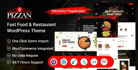 Free Download Pizzan – Fast Food and Restaurant WordPress Theme 1.0.0 [Latest Version]
