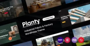 Free Download Planty - Industrial Fabric & Factory WordPress Theme 1.31.0 [Latest Version]