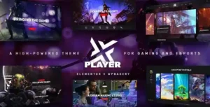 Free Download PlayerX – A High-powered Theme for Gaming and eSports 2.2 [Latest Version]