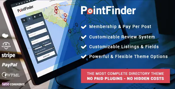 Free Download PointFinder Directory & Listing WordPress Theme 2.3.1 [Latest Version]