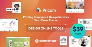 Free Download Pricom Printing Company & Design Services WordPress theme 1.8.1 [Latest Version]