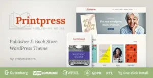 Free Download Printpress – Book Publishing WordPress Theme 1.2.7 [Latest Version]
