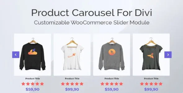Free Download Product Carousel for Divi and WooCommerce + Demos 1.0.17 [Latest Version]