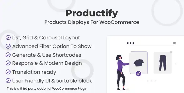 Free Download Productify Products Displays For WooCommerce 1.1.3 [Latest Version]