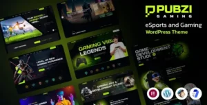 Free Download Pubzi – eSports and Gaming WordPress Theme 1.0.0 [Latest Version]