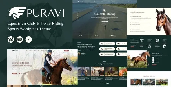 Free Download Puravi – Equestrian Club & Horse Riding Sports Theme 1.0.7 [Latest Version]