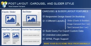 Free Download PW Carousel/Slider Post Layout For Visual Composer 2.0 [Latest Version]