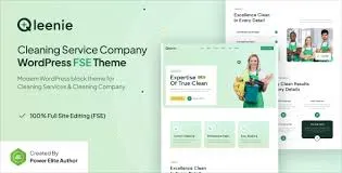 Free Download Qleenie – Cleaning Service Company FSE WordPress Theme 1.0.0 [Latest Version]