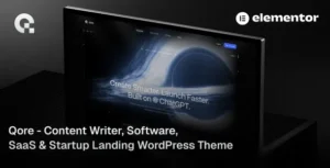 Free Download Qore – Content Writer, Software, SaaS & Startup Landing WordPress Theme 1.0.0 [Latest Version]