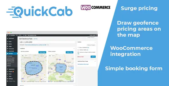Free Download QuickCab: WooCommerce Taxi Booking Plugin 1.4.6 [Latest Version]