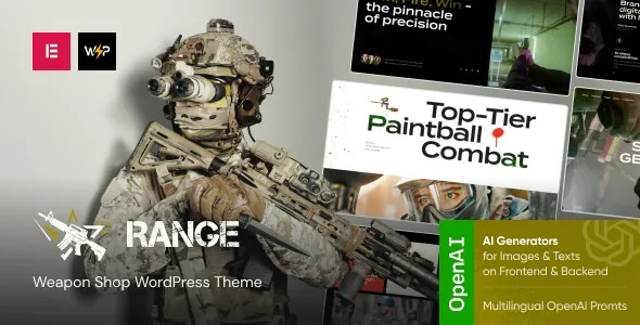 Free Download Range – Weapon Shop WordPress Theme 1.5.0 [Latest Version]