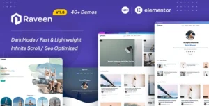 Free Download Raveen Personal Blog & Magazine WordPress Theme 2.2 [Latest Version]