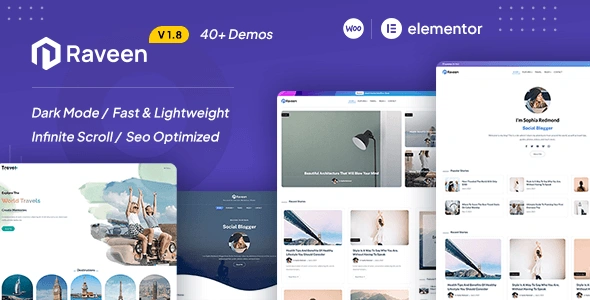 Free Download Raveen Personal Blog & Magazine WordPress Theme 2.2 [Latest Version]